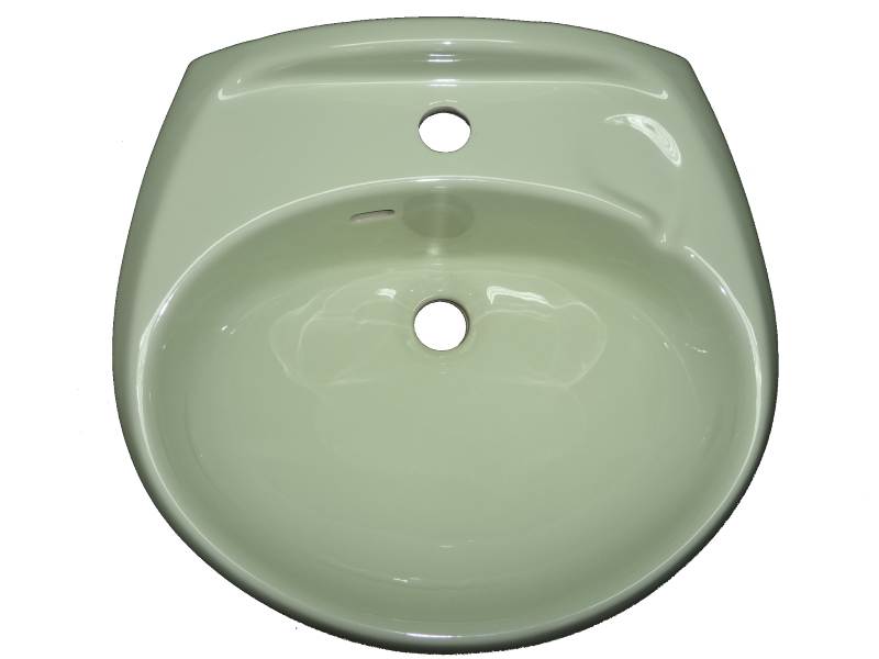 Handwaschbecken Ronsal 45 x 40 cm whispergrün
