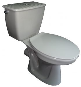 flanell Stand-WC-Kombination mit Spülkasten Bild 3