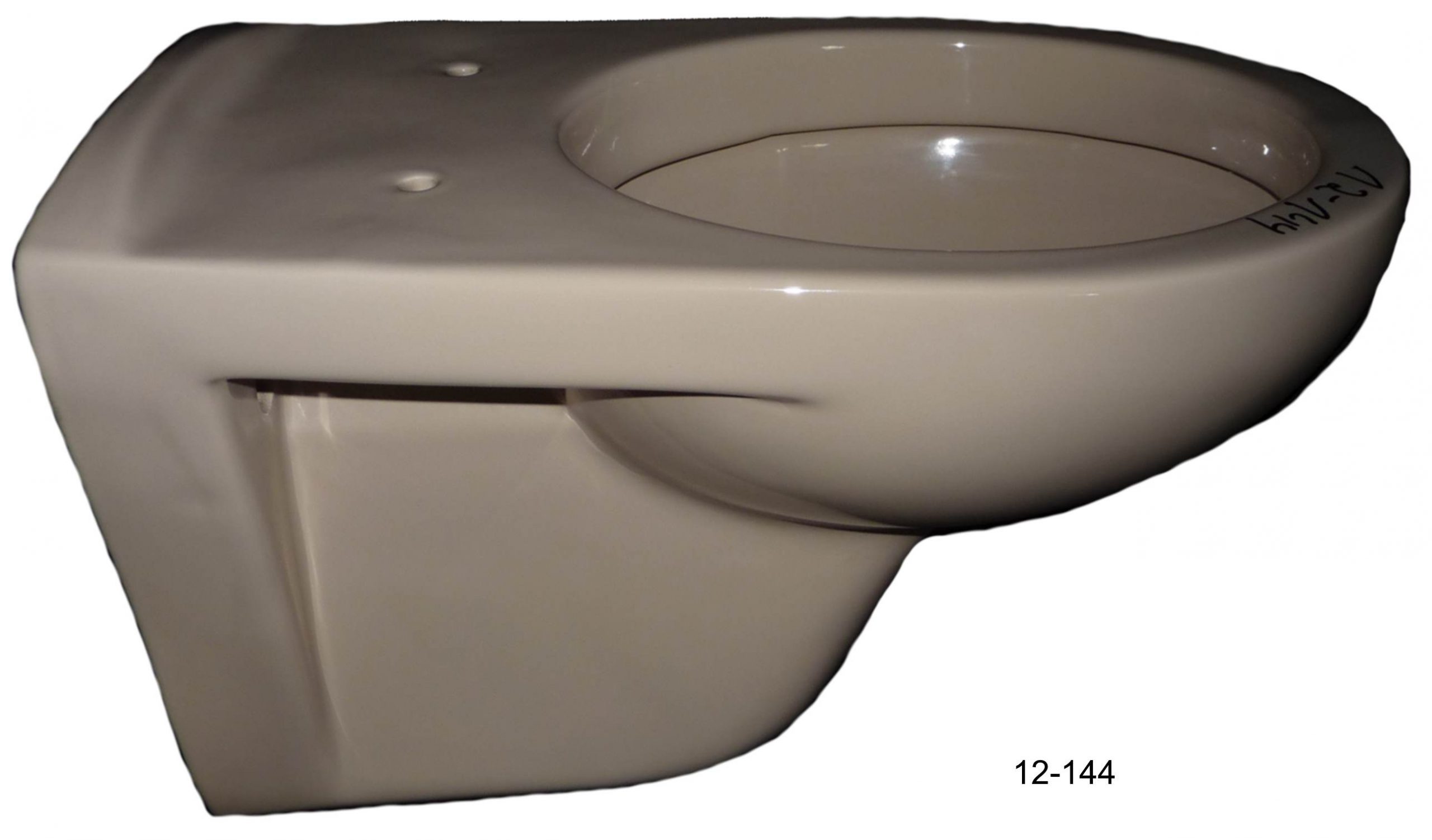 Toilette Klo Stand WC Flachspüler Beige Bahamabeige Abgang Waagerecht Neue Ware 