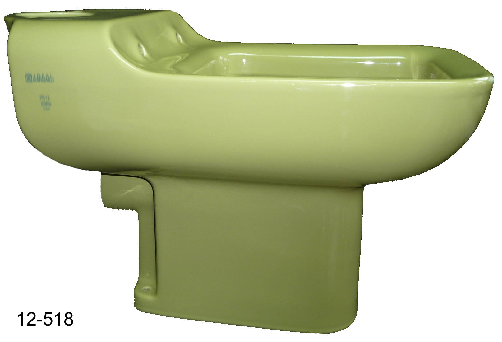 Stand WC Komplett Set Tiefspüler Universal Stand WC Farbe moosgrün olivgrün 